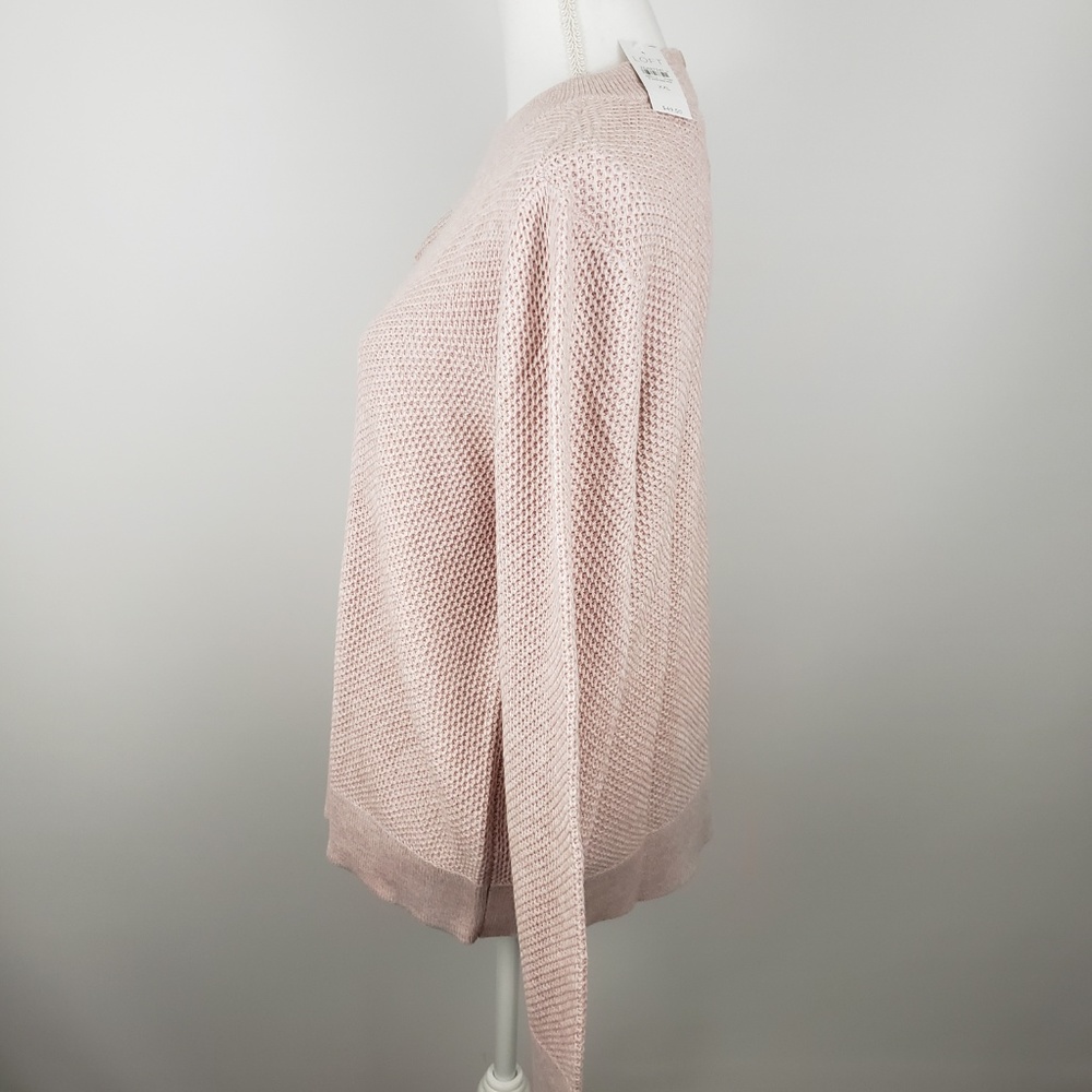 Loft sz XXL stitchy back keyhole sweater knit NWT - Picture 5 of 7